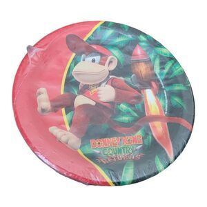 nintendo donkey king desert plates DK Country Returns birthday express 8Ct
